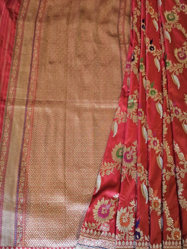 Magenta Zari Katan Silk Saree with Cutwork-2 Magenta Zari Katan Silk Saree with Cutwork-2